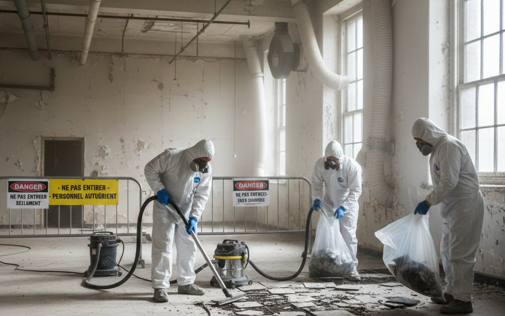 Rénovation sol amiante : encapsulation par ragréage