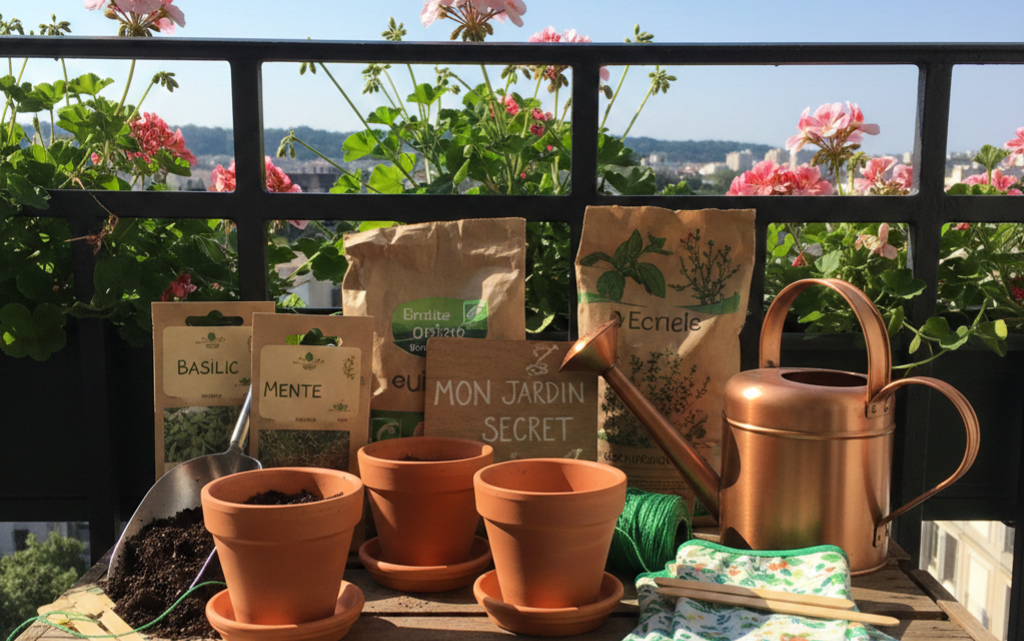 Le kit de jardinage pour balcon idéal quand on habite un 20m²
