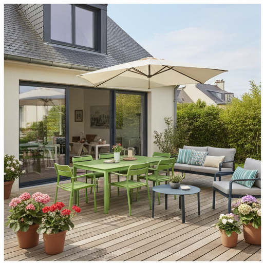 Mobilier de jardin Fermob : Mettez de la couleur sur votre terrasse