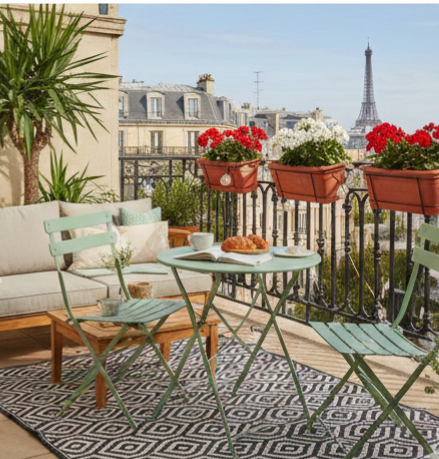 Comment choisir son mobilier de jardin quand on a un petit balcon